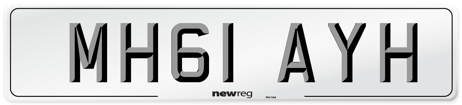 MH61 AYH Number Plate from New Reg
